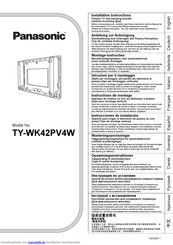 Panasonic TY-WK42PV4W Anleitung Zur Anbringung
