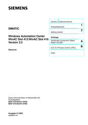 Siemens Simatic Windows Automation Center WinAC Slot 412 Übersicht