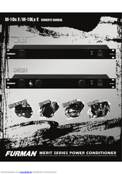 Furman M-10Lx E Bedienungsanleitung