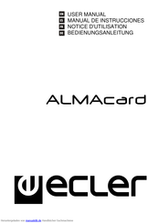 Ecler ALMAcard Bedienungsanleitung