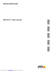 Axis Q7411 Installationsanleitung