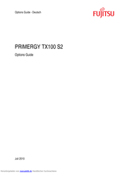 Fujitsu PRIMERGY TX100 S2 Betriebsanleitung