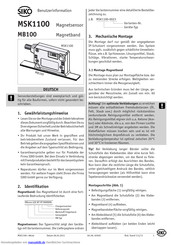 Siko MSK1100 Benutzerinformation