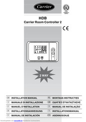 Carrier HDB Room Controller 2 Installationsanweisung