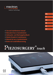 Mectron Piezosurgery touch Gebrauchs- Und Wartungshandbuch