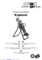 Christopeit Sport Explorer Montage- Und Bedienungsanleitung