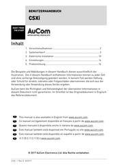 AuCom CSXi-037 Benutzerhandbuch