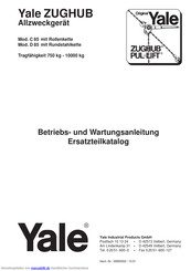 Yale ZUGHUB D 85 Betriebs- Und Wartungsanleitung