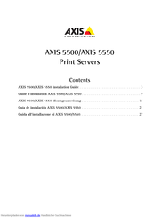 AXIS 5500 Montageanweisung