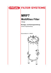 Hydac MRF7 Montage- Und Wartungsanleitung
