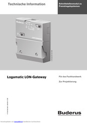 Buderus Logamatic LON-Gateway Technische Information