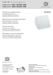 S+S Regeltechnik GW1  - RS485 - FEM Bedienungs- Und Montageanleitung