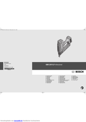 Bosch GSK 18 V-LI Professional Originalbetriebsanleitung