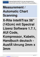 X-Rite IntelliTrax 56 Bedienungsanleitung