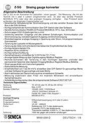 Seneca Z-SG Bedienungsanleitung