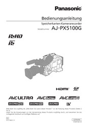 Panasonic AJ-PX5100G Bedienungsanleitung