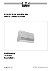 REMKO RKV 680 Betriebsanleitung