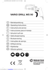 WIELANDER+SCHILL VARIO DRILL WS 90 Betriebsanleitung