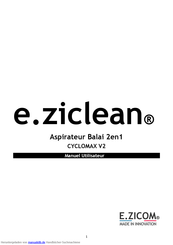 E.zicom e.ziclean CYCLOMAX V2 Bedienungsanleitung