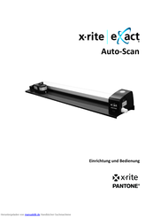 X-Rite eXact Auto-Scan Einrichtung Und Bedienung