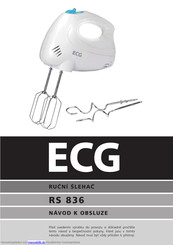 ECG RS 836 Bedienungsanleitung