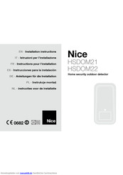 Nice HSDOM21 Anleitungen Für Die Installation