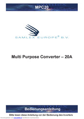 Samlex Europe MPC20 Bedienungsanleitung