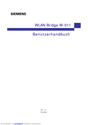 Siemens W-011 Benutzerhandbuch