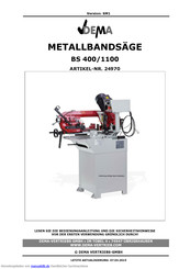 Dema BS 400/1100 Bedienungsanleitung