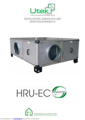 UTEK HRU-EC 3 Installations- Betriebs Und Wartungshandbuch