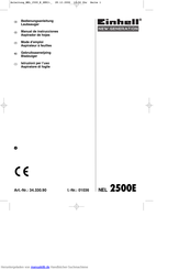 EINHELL NEW GENERATION NEL 2500E Bedienungsanleitung