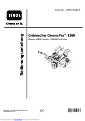 Toro GreensPro 1260 Bedienungsanleitung