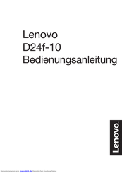 Lenovo D24f-10 Bedienungsanleitung