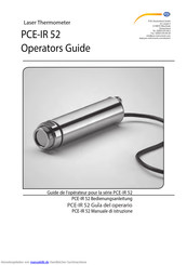 PCE Instruments PCE-IR 52 Bedienungsanleitung