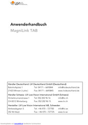 LVI MagniLink TAB Anwenderhandbuch
