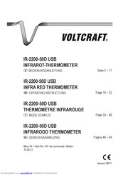 VOLTCRAFT IR-2200-50D USB Bedienungsanleitung
