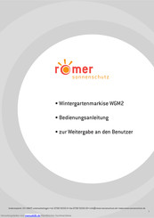Romer WGM2 Bedienungsanleitung