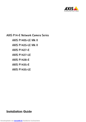 Axis P1427-E Installation