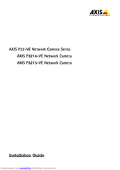 Axis P3214-VE Installationsanleitung
