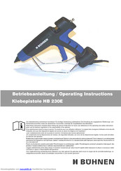Buhnen HB 230E Betriebsanleitung