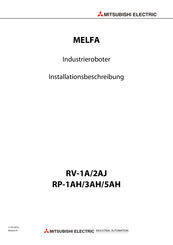 Mitsubishi Electric Melfa RP-5AH Installationsbeschreibung