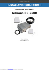 MyAmplifiers Nikrans NS-2500 Installationshandbuch