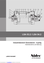 Nidec Leroy-Somer LSA 54.2 Inbetriebnahme Und Wartung