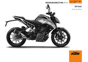 KTM 250 Duke 2018 Bedienungsanleitung