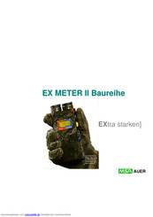 MSA AUER EX- METER II Betriebs- Und Wartungsanleitung