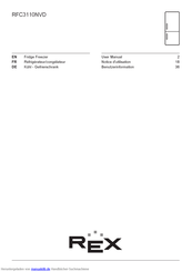 REX RFC3110NVD Benutzerinformation