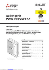 Mitsubishi Electric PUHZ-HRP200YKA Planungsunterlagen
