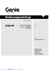 Genie Z62 40 Bedienungsanleitung Pdf Herunterladen Manualslib