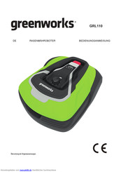 GreenWorks GRL110 Bedienungsanweisung
