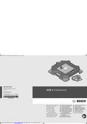Bosch GTD 1 Professional Originalbetriebsanleitung